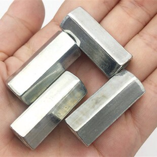 M12 六角型接头螺母M6 镀锌长六角螺母 螺杆丝杆连接螺帽