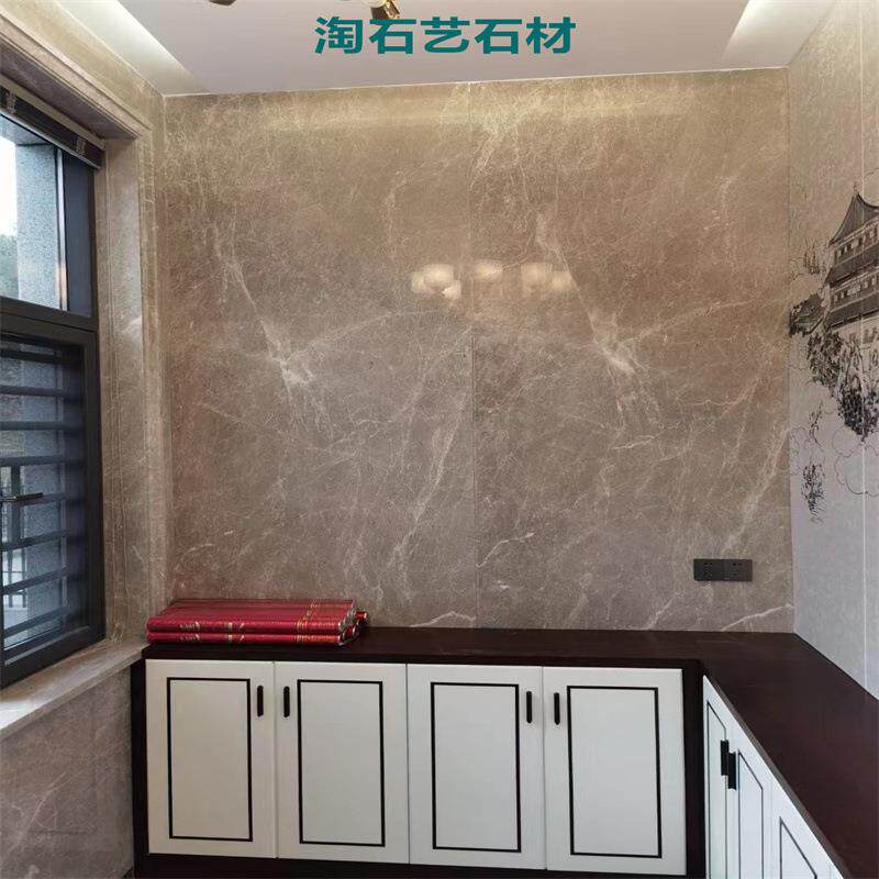 灰石材家装别墅天然大理石背景墙地板窗台石办公台面灰餐台