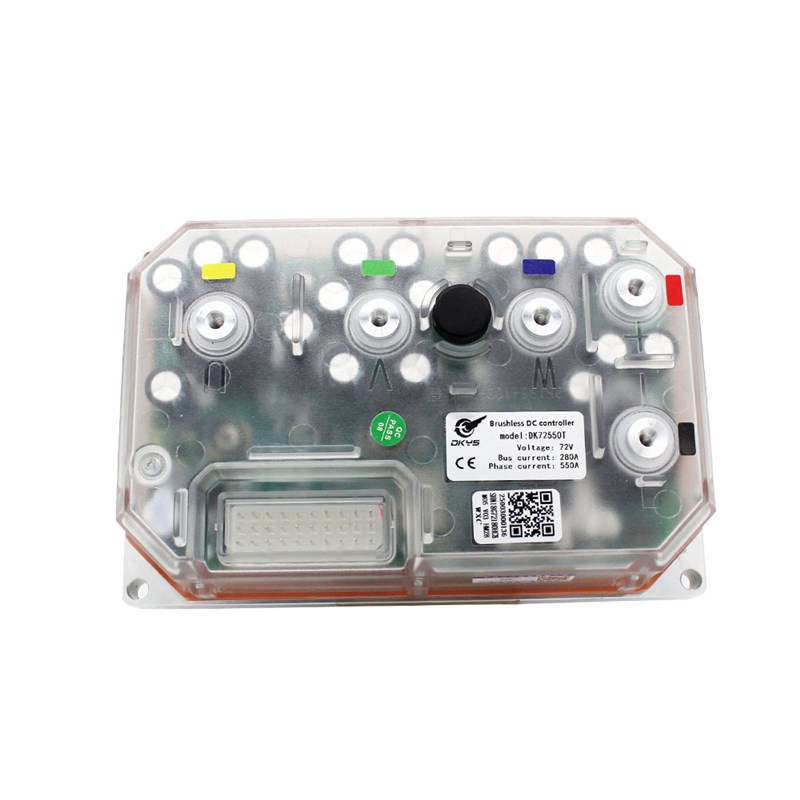 DKYS顶阔电动车DK72550T矢量FOC智能电机控制器弱磁72V280A5000瓦