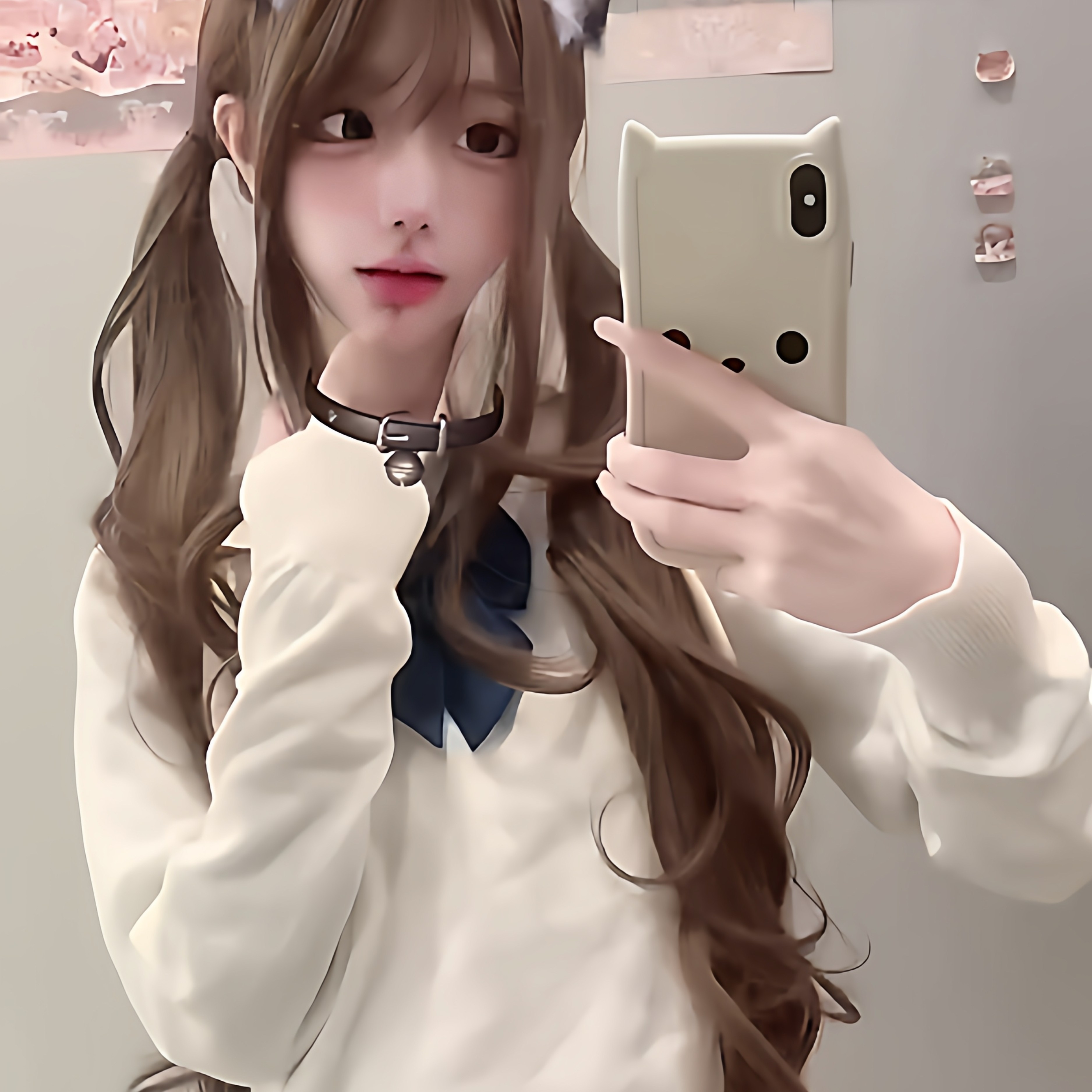 布丁兔假发女长发lolita长卷发
