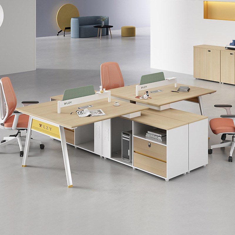 职员办公桌子办公室员工卡座4人6人工位屏风隔断财务办公桌组合