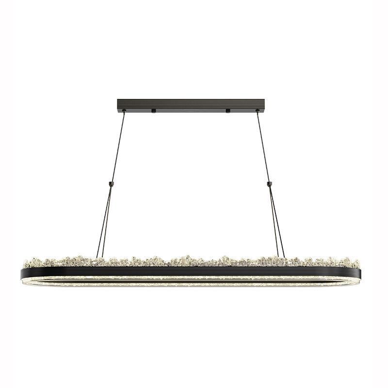 意式极简餐厅吊灯高级感设计新款轻奢长条餐桌饭厅吧台茶台吊灯