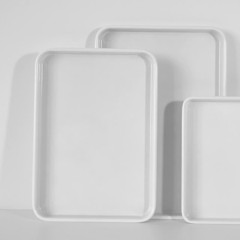 现货碳钢加厚长方形烤盘烤箱长方形烘焙面包蛋糕披萨浅底托盘