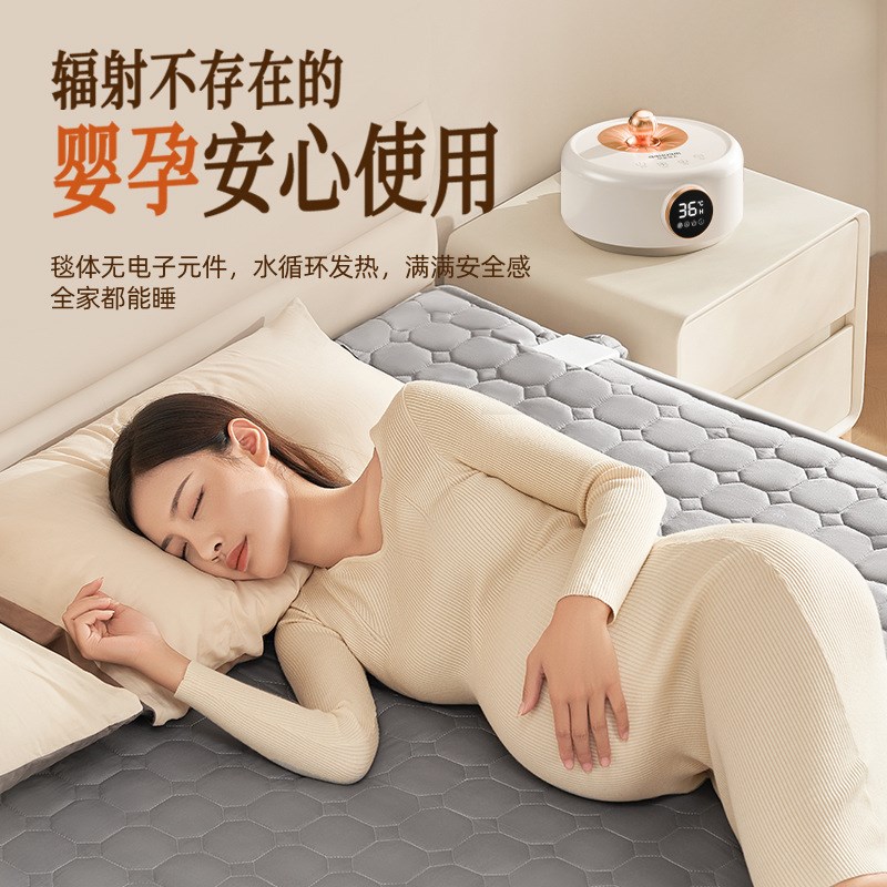 2024新款水暖电热毯毯双人家用水循环单人加热器全套安全水热炕