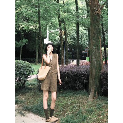 Lilylikes“Lily老钱亚麻套装”100亚麻老钱马甲长/短裤/长裤系列