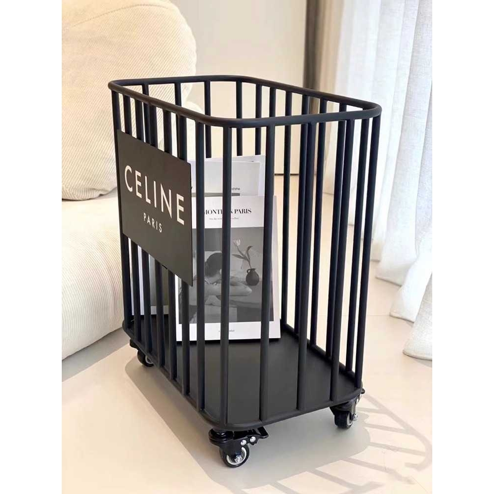 瑜伽垫收纳带轮储物泡沫轴家用运动健身器材收纳篮收纳筒置物架