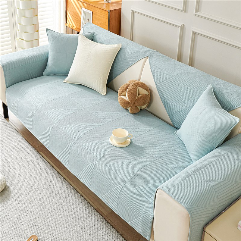 高级感防猫抓全棉沙发垫四季通用坐垫D2024新款防滑皮沙发套罩盖