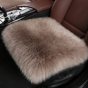 高端汽车座垫车载保暖冬季皮毛一体坐垫单片长Q毛绒垫三件套内饰