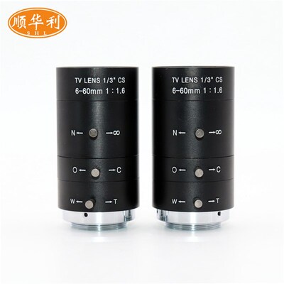 高清300万像素监控摄像机镜头CS口6-G60mm手动变焦光圈工业相机用