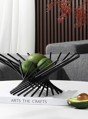 轻奢风高级发散水果盘客厅餐厅前台G创意零食盘高端精致托盘摆件