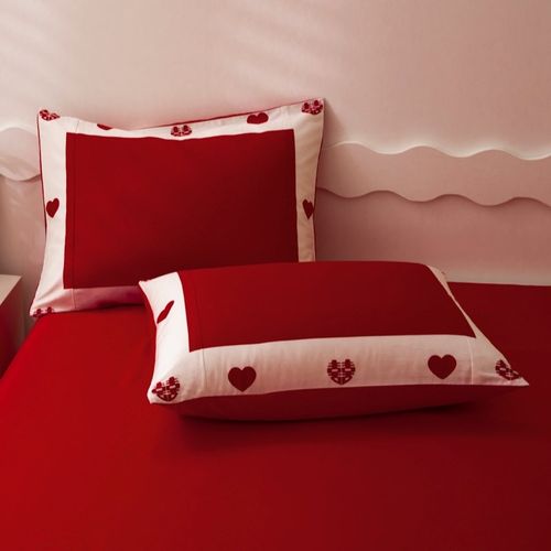 中式婚庆喜被四件套高级感新婚婚房红色被套牀单女方Y陪嫁牀上用