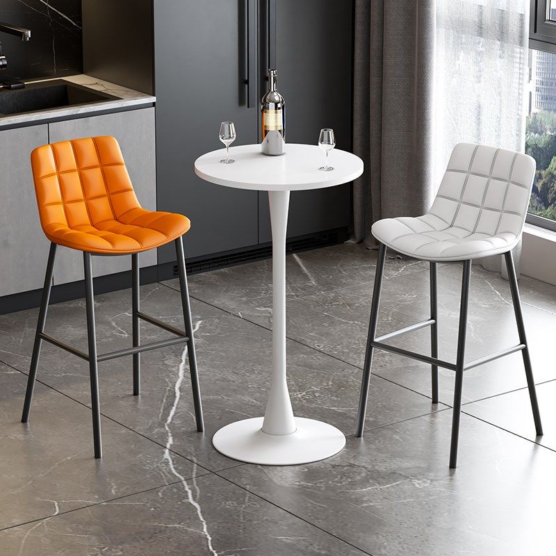 吧台家用吧台桌小圆桌商用休闲奶茶店吧台桌椅N阳台靠窗105高脚桌