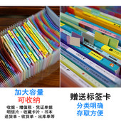 办公布面A5风琴包文件夹发票票据夹透明文件袋多y层大容量收据学