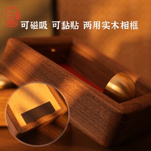 中式小相框摆件门铃入户玄关w桌面客厅装饰画摆台新居乔迁风铃礼