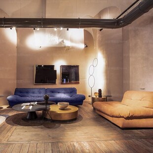 云朵沙发布艺BAXTERs羽绒现代简约客厅小户型双三人位意式极简懒