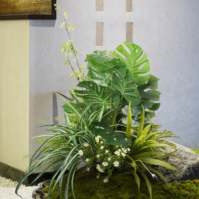 小型仿真绿植摆件庭院景观布w置创意植物软装造景花草橱窗装饰套