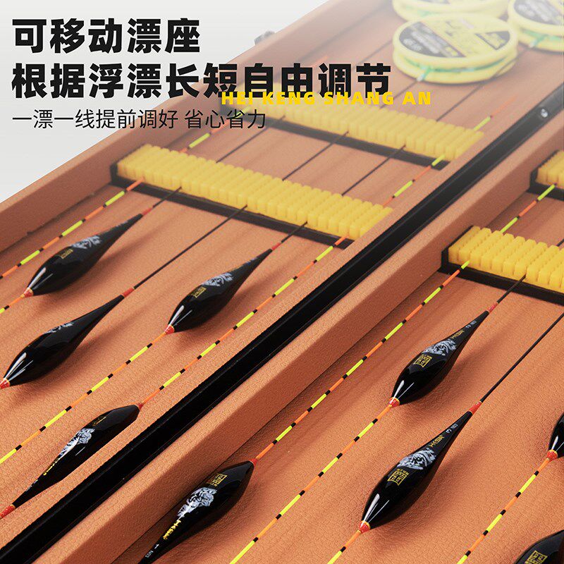 航空铝双层浮漂主线收纳盒抗压耐摔超大容量防撞设U计优质五金配