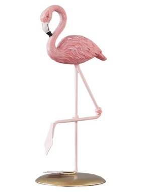 样板房儿童房公主房火烈鸟摆件家居客厅办公桌摆件玄.关装饰摆设