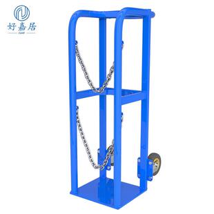 氧气瓶固定架40L钢瓶防倒架实验室氧气瓶手推车氮气罐氩气存放架