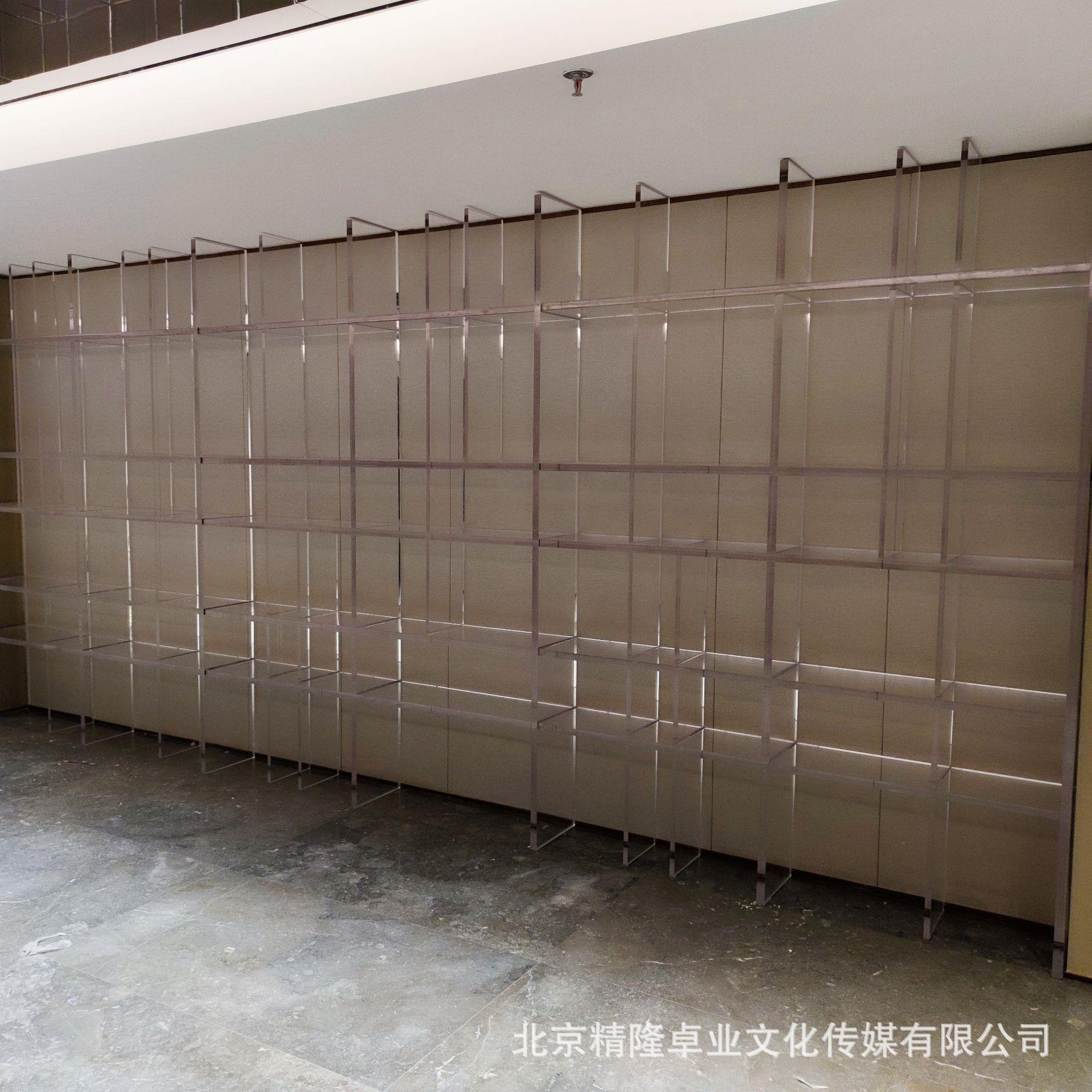 透明亚克力储纳柜家居墙面博古架尺寸可定大型立式收纳展示架