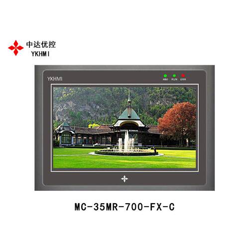 中达优控触摸PLC 7寸一体机MC-35MR-700-FX-A/B/C K型温度