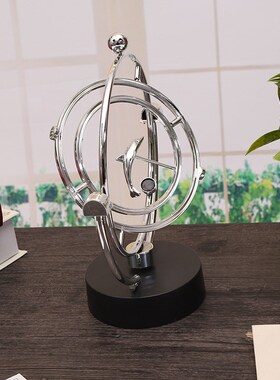 A607海豚永动仪摆设 电动运动摇摆器磁性工艺礼品kinetic orbital
