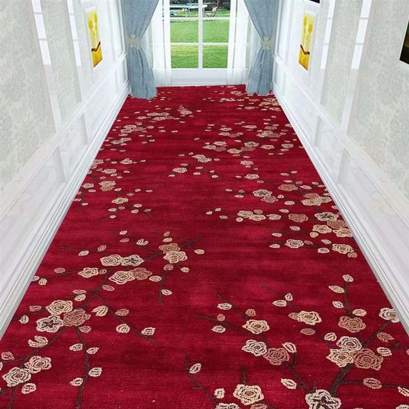 可裁剪走廊地毯欧式门厅玄关地垫宾馆酒店楼梯防滑垫卧室满铺