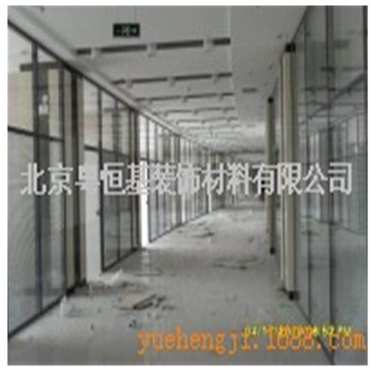 厂家供应北京粤恒基办公隔断 玻璃高隔间 活动隔断 隔断墙屏风