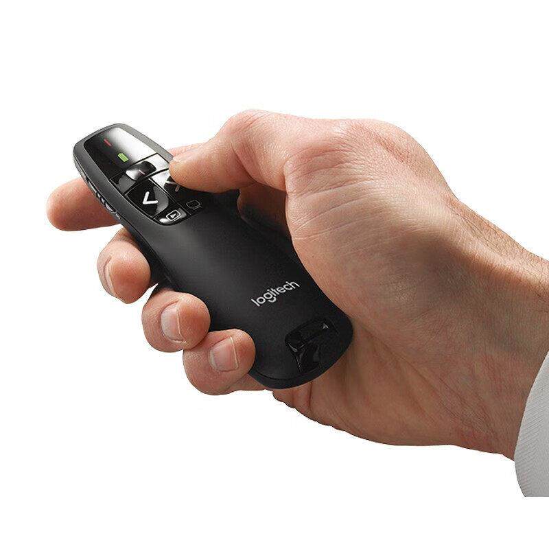 罗技(Logitech)R400无线演示器 ppt翻页笔演示笔(激光笔)会议