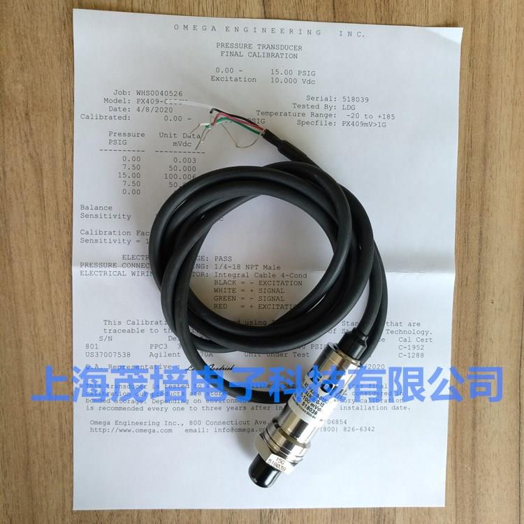 美国奥米佳压力传感器PX409-100AV,PX419-150A5V,PX409-250A10V