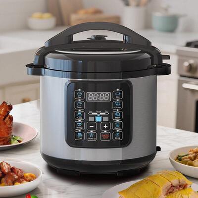 Pressure cooker跨境110V127V多功能家用电压锅6人8L不粘锅内胆