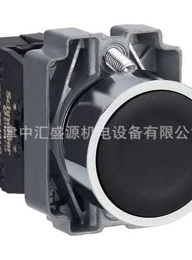 XB2B按钮XB2BA21C黑色平头自复按1常开ZB2BA2C+ZB2BZ101C按钮开关
