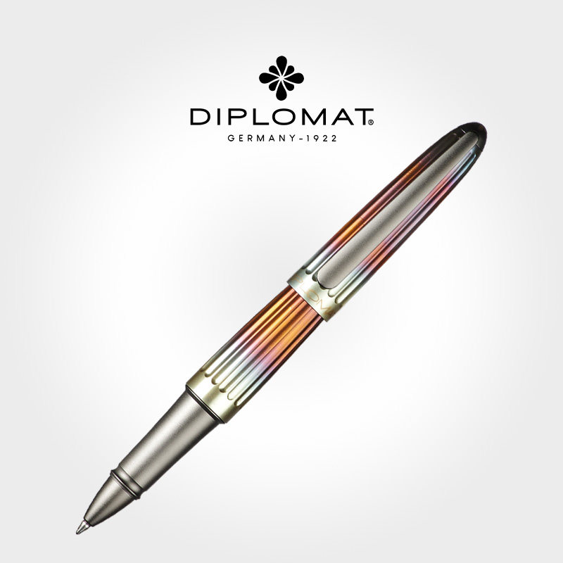 德国进口Diplomat外交官迪波曼 太空梭小飞艇AERO梭形火焰宝珠笔