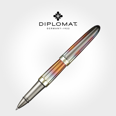 德国进口Diplomat外交官迪波曼 太空梭小飞艇AERO梭形火焰宝珠笔