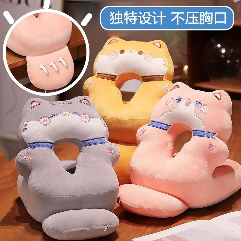 优选高档S小学生趴在桌子上睡觉的枕头学前班小孩午趴枕实用女生