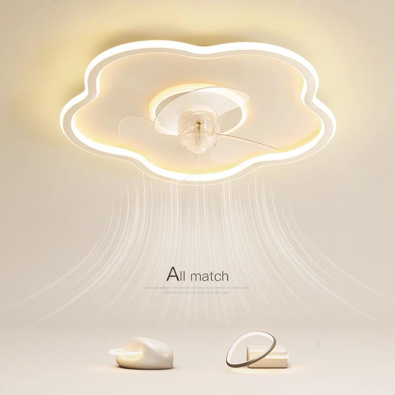 全光谱360度摇头变频风扇灯护眼智能家用卧室灯儿童房灯LED电扇灯