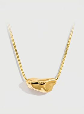 小陨石项链极简百搭吊坠