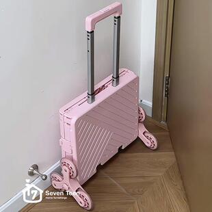 小推车置物架零食摆摊超轻便折叠收纳箱取快递神器可爬楼梯小拉车