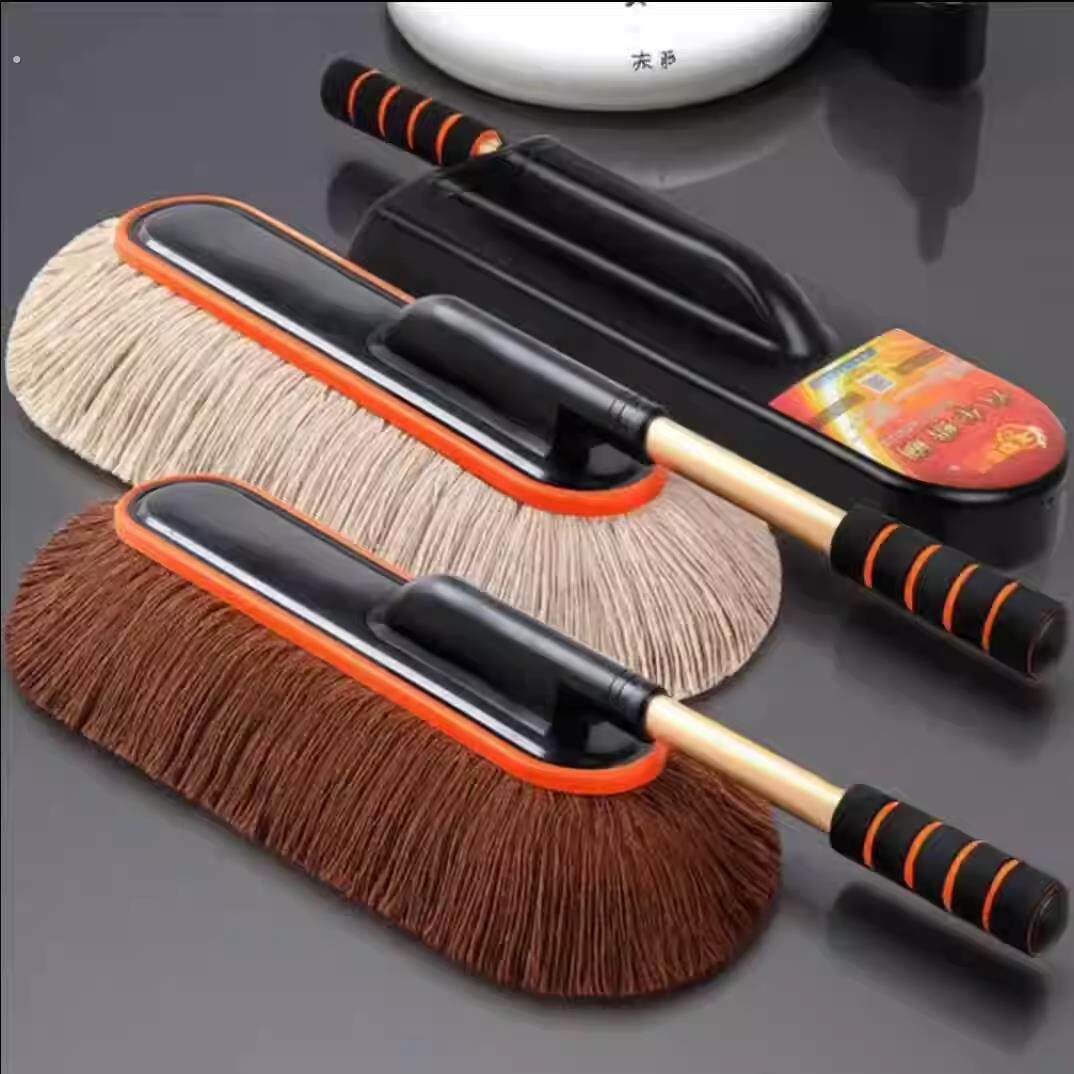 蜡刷擦车拖把汽车刷子除尘掸子洗车拖把伸缩汽车扫灰蜡刷汽车用品