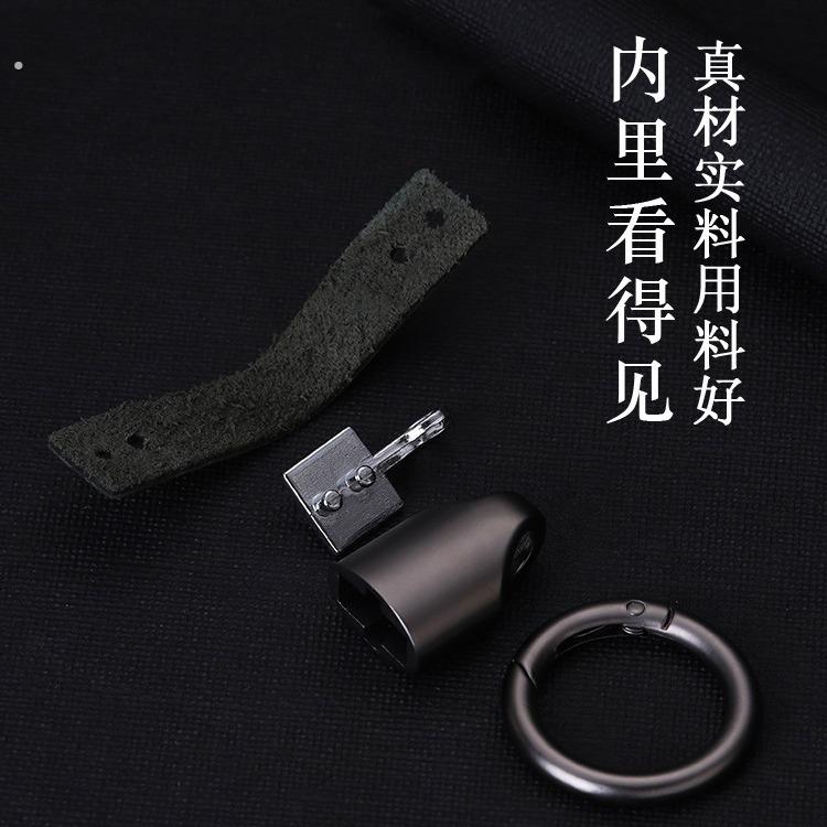 翻毛皮车钥匙扣挂件男女个性创意高档简约腰挂汽车钥匙链圈环挂饰