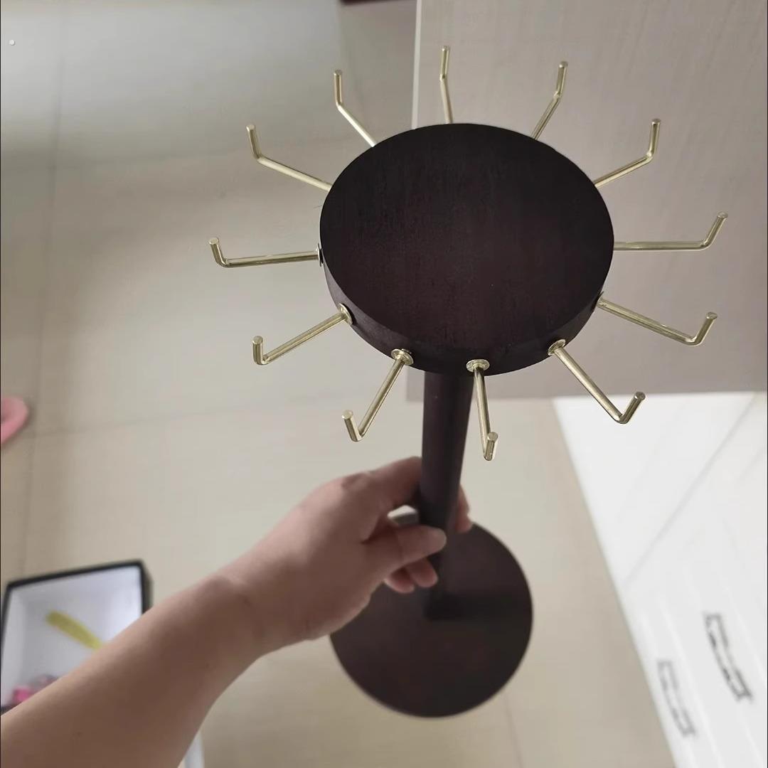 饰品项链挂架饰品展示架编织绳挂项链架实木首饰陈列架