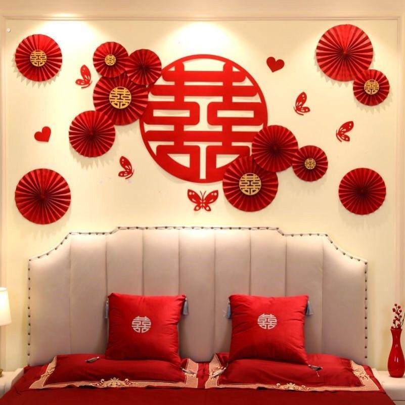 出阁房间布置主卧婚房一套女方娘家简单大方新房装饰用品全套套装