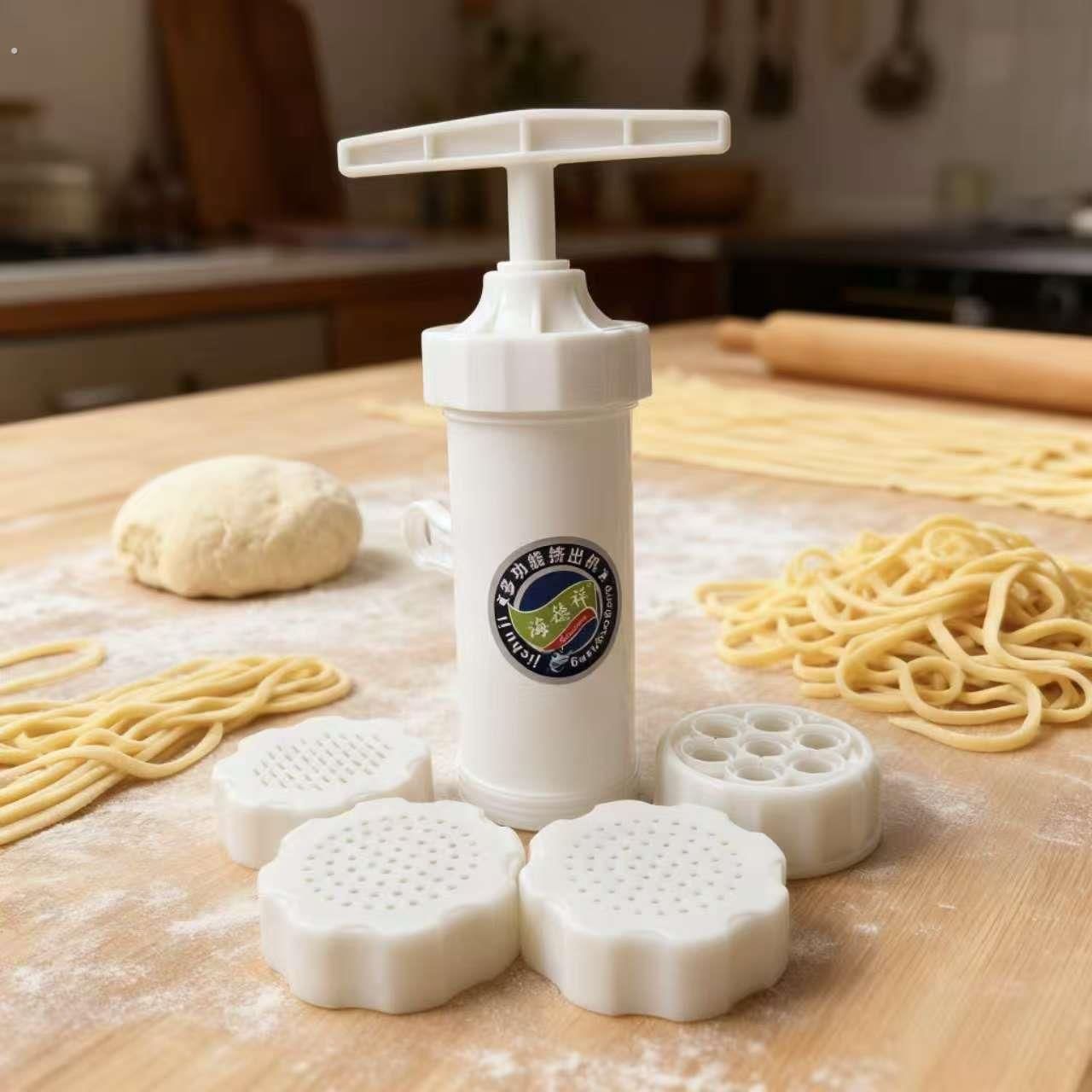 压面机压面机家用面条机手动多功能加厚塑料手拧莜面窝窝小型面条