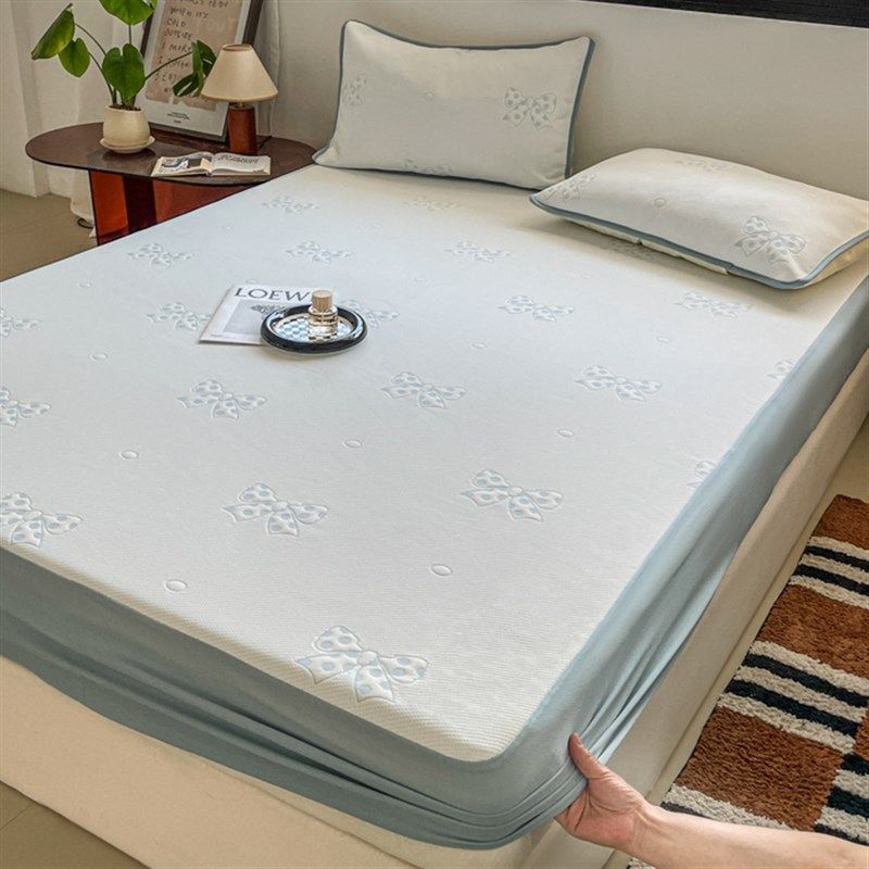 (之妹)A类新款豆豆冰丝凉席母婴级三件套学生宿舍凉感空调席,床上用品,乳胶席,淘宝优惠券,粉丝福利购,淘宝优惠卷