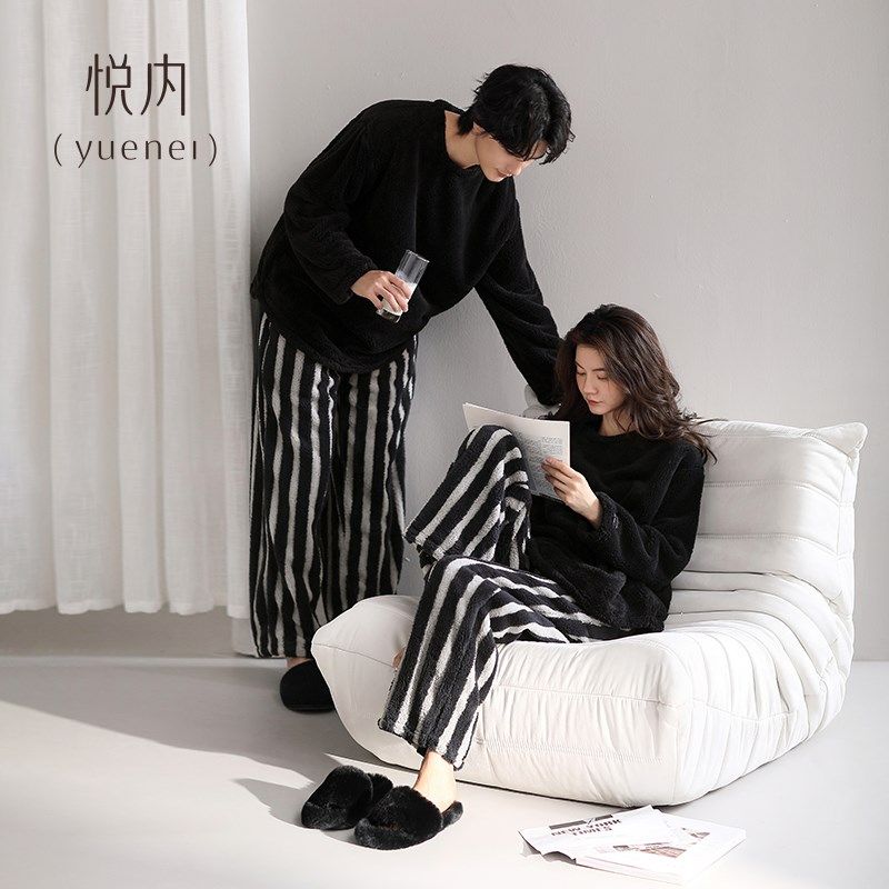 悦内情侣睡衣女秋冬款冬季珊瑚绒加绒加厚家居服男保暖休闲可外穿,女士内衣/男士内衣/家居服,睡衣/家居服套装,淘宝优惠券,粉丝福利购,淘宝优惠卷