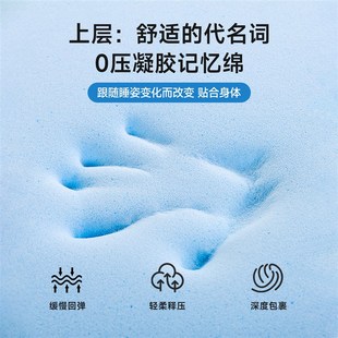 壮丽家居大学生宿舍上下铺慢回弹记忆棉床垫寝室单人床可拆洗软