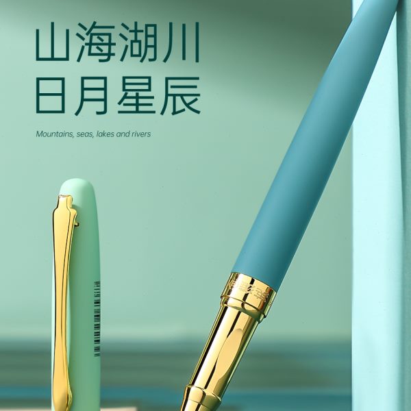 英雄钢笔学生用细尖暗尖0.38墨囊可替换小学生三年级四五六练字正
