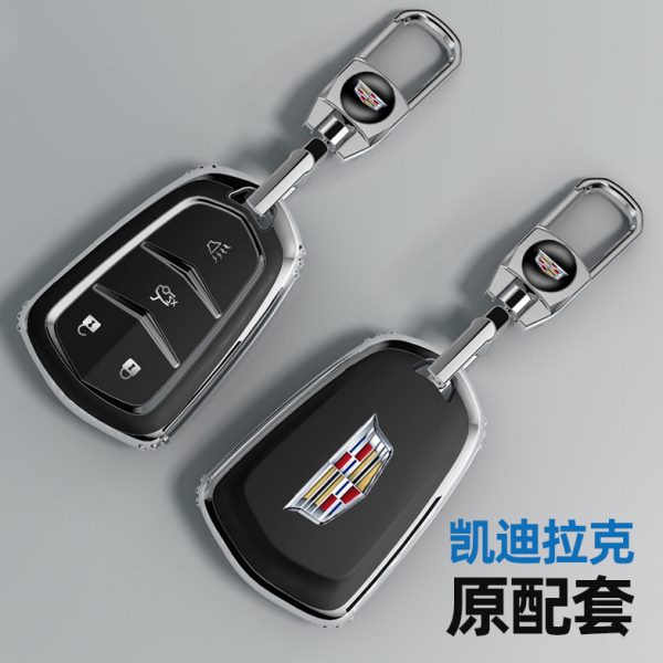 适用凯迪拉克xt5钥匙套ct5 xt4 xts ct6 xt6车ct4男atsl女壳扣包