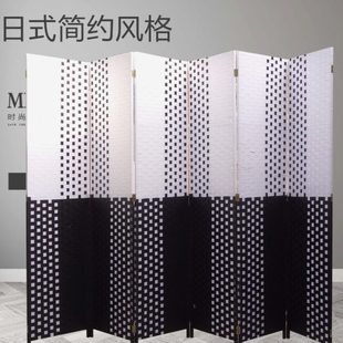隔板玄关客厅藤编屏风折屏 草编隔断屏风实木隔断办公换试衣间时尚