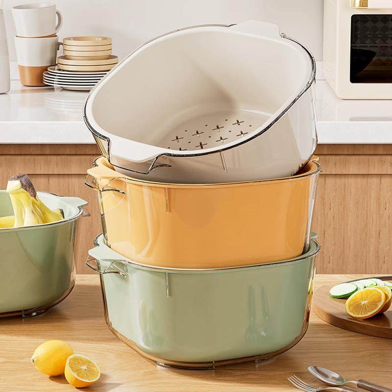 星优洗菜盆沥水篮双层水果滤水篮新款家用厨房淘洗蔬菜篮客厅果盘,餐饮具,果盆/果盘/果篮,淘宝优惠券,粉丝福利购,淘宝优惠卷